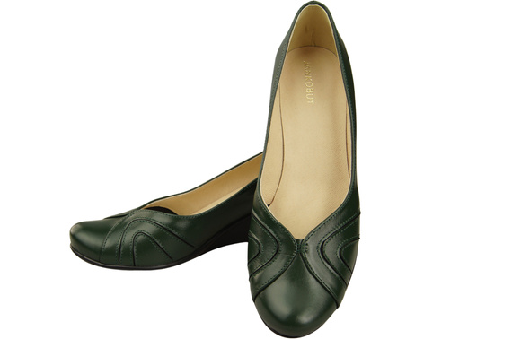 Damen Schwarz Naturleder Gestiefelte Smaragdgrün 828 ElitaBut