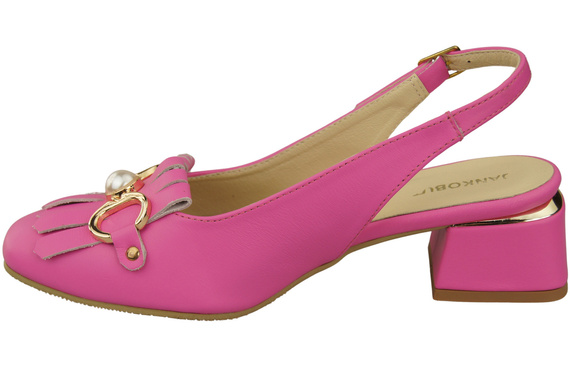 Damenschuhe Fuchsie Sandalen mit Fransen verziert Naturleder 208 ElitaBut