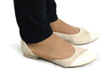 Damenschuhe Ballerinas Beige, Naturleder, Wildleder 146 ElitaBut