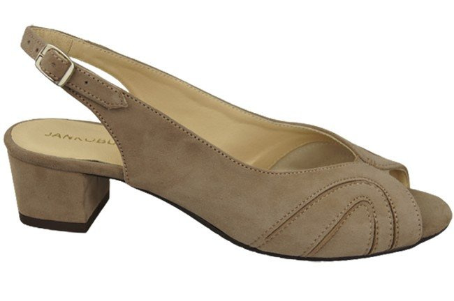 Damenschuhe Sandalen, natürliches Wildleder, Cappuccino Dark 991 ElitaBut