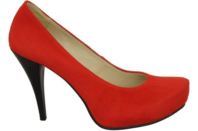 Damenschuhe Rote Pumps Natürliches Wildleder 644 ElitaBut