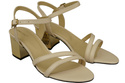 Damenschuhe Beige Naturleder 197 Sandalen, die den Fuß sinnlich enthüllen ElitaBut