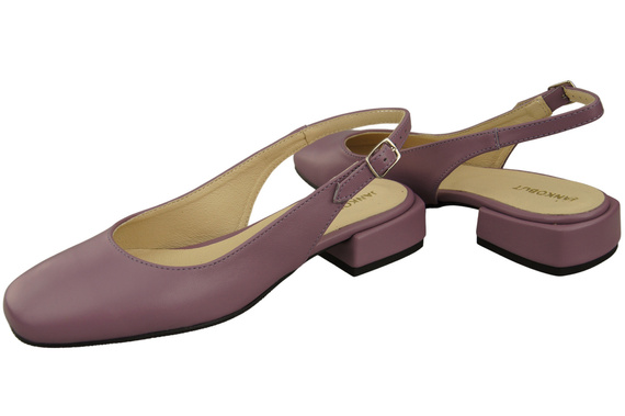 Damen Schuhe Sandalen Lilienfarben Flacher Absatz Naturleder 206 ElitaBut