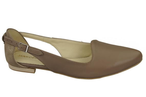 Schuhe Damen Sandalen Cappuccino Naturleder 127 ElitaBut
