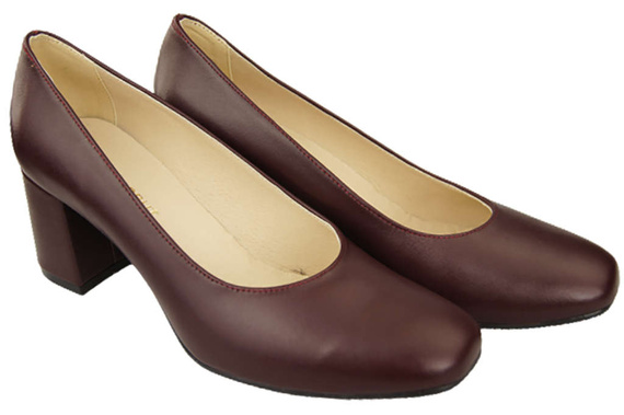 Damenschuhe Pumps Naturleder 171 Burgund ElitaBut