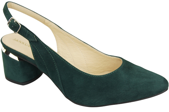 Damensandalen aus natürlichem Wildleder, grüne Eleganz und Komfort 196 von ElitaBut