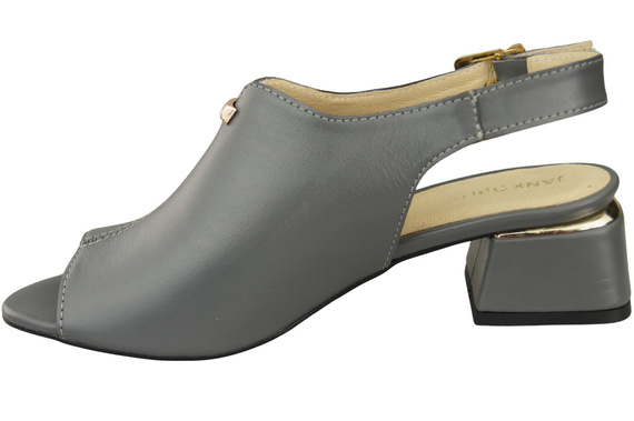 Damenschuhe Sandalen Graugoldene Schnalle Naturleder 198 ElitaBut