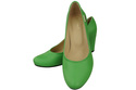 Klassische Damen Limette Leder Mandel Nase Pumps 201 ElitaBut