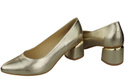 Damenschuhe Goldene Pumps, Naturleder 143 ElitaBut