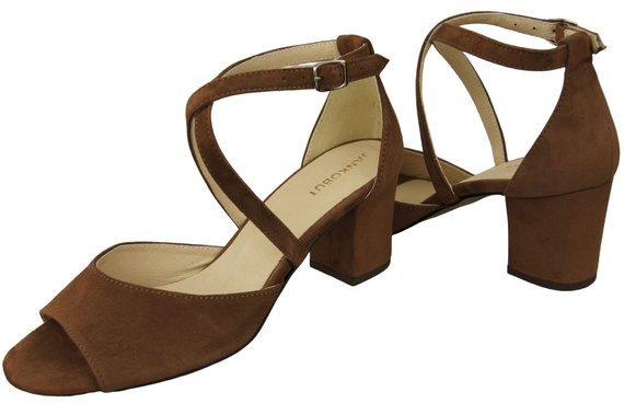 Damenschuhe Sandalen Braunes Naturleder Wildleder 111 ElitaBut