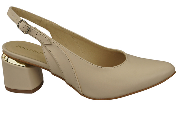 Damenschuhe Beige Sandalen, Naturleder 196 ElitaBut