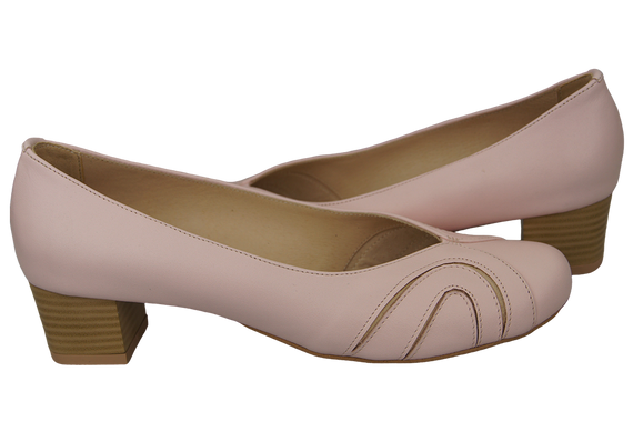Damenschuhe Pumps, Naturleder, Puderrosa 786 ElitaBut