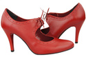 Damenschuhe Pumps Naturleder Rot 553 ElitaBut