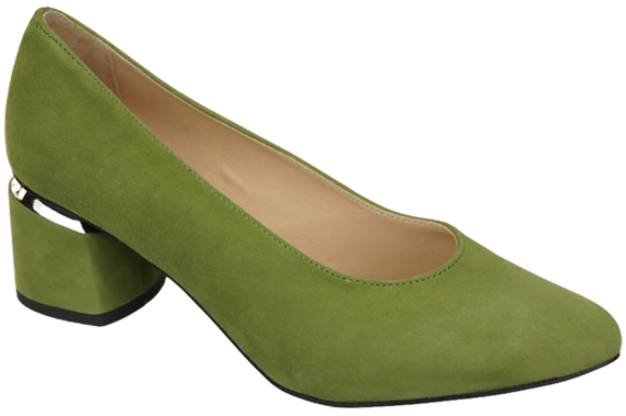 Damenschuhe Pumps Pistazie Natürliches Wildleder 143 Von ElitaBut