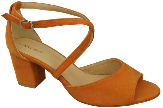 Damenschuhe Sandalen Orange, Naturleder, Wildleder 111 ElitaBut