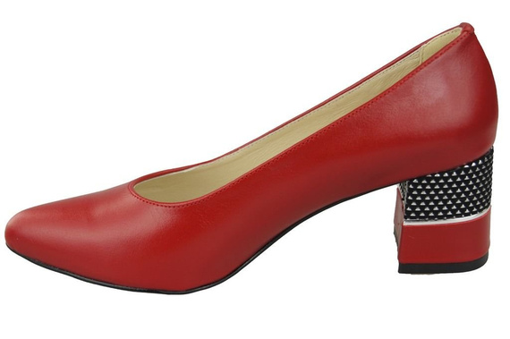 Damenschuhe Rote Pumps, Naturleder 142 ElitaBut