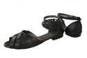 Schuhe Damen Sandalen Schwarz Naturleder 128 ElitaBut