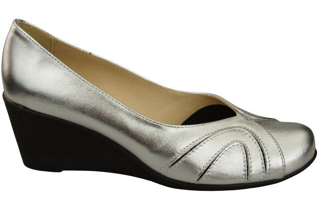 Damen Schwarz Naturleder Gestiefelte Silber 828 ElitaBut