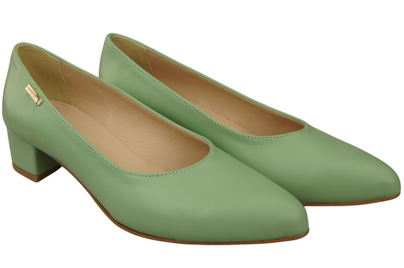 Damen Pumps Minze mit niedrigem Absatz zeitlose Eleganz und Komfort 220 ElitaBut