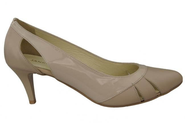 Damenschuhe Cappuccino-Pumps, Naturleder 995 ElitaBut