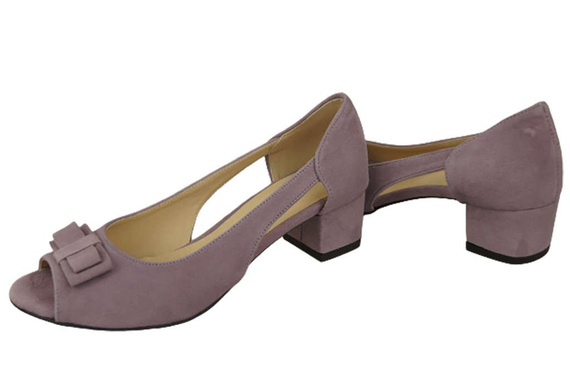 Damenschuhe Sandalen Lila Naturleder Wildleder 145 von ElitaBut