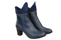 Damen-Winterstiefel, Naturleder, Marineblau 137 ElitaBut