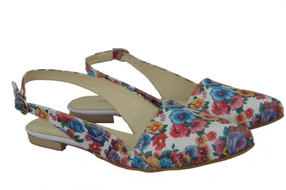 Schuhe Damen Sandalen Flower 2 Naturleder 996 ElitaBut