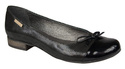 Damen-Ballerinas, Naturleder, Schwarz 873 ElitaBut