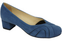 Damenschuhe Pumps, natürliches Wildleder, Blau 786 von ElitaBut