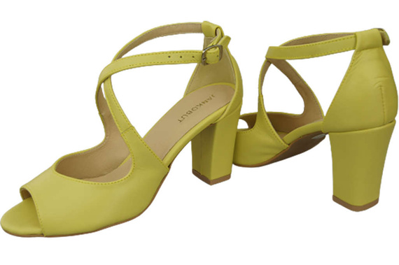 Damenschuhe Zitronensandalen, Naturleder 186 ElitaBut