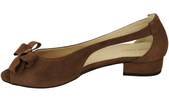 Schuhe Damensandalen Braunes natürliches Wildleder 994 Kombination aus Stil und Komfort ElitaBut