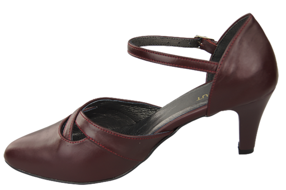 Damenschuhe Burgunderrote Sandalen, Naturleder 151 ElitaBut