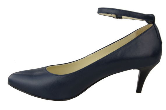 Damenschuhe Pumps Marineblau Naturleder 997 ElitaBut