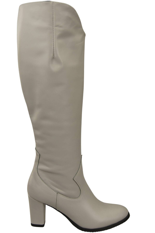 Stilvolle Damen Helle Esche Stiletto Stiefel Naturleder 211 ElitaBut