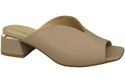 Damen Schuhe Absätze Flip Flops Cappuccino Blass Naturleder 210 ElitaBut