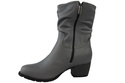 Schuhe Damen-Stiefeletten, Naturleder, Grau 792 ElitaBut