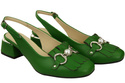 Damenschuhe Grün Sandalen mit Fransen verziert Naturleder 208 ElitaBut