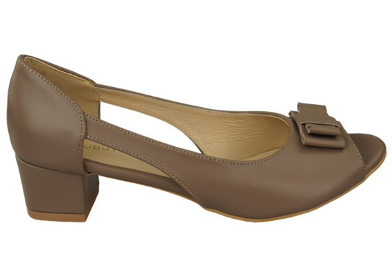 Damenschuhe Cappuccino Sandalen Naturleder 145 ElitaBut