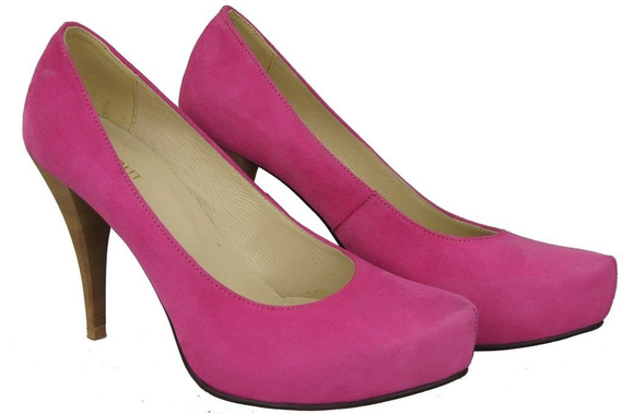 Damenschuhe Pumps Fuchsia Naturleder Wildleder 644 ElitaBut