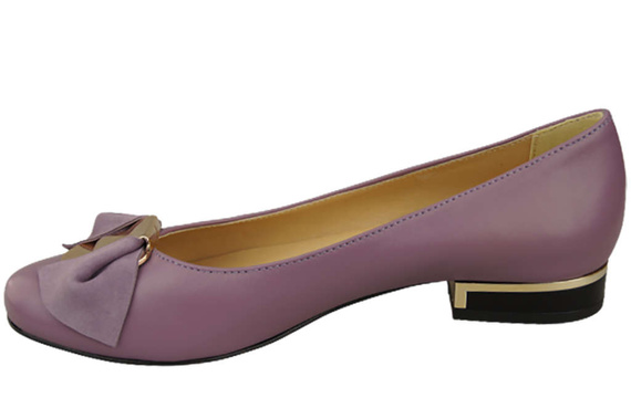 Damen Ballerinas Naturleder Lila 894 ElitaBut