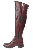 Schuhe Damenstiefel Stiefel Overknee-Stiefel Naturleder Burgund 121 ElitaBut