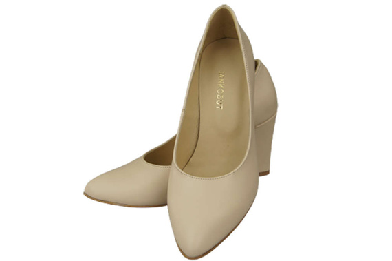 Damenschuhe Beige Pumps, Naturleder 170 ElitaBut