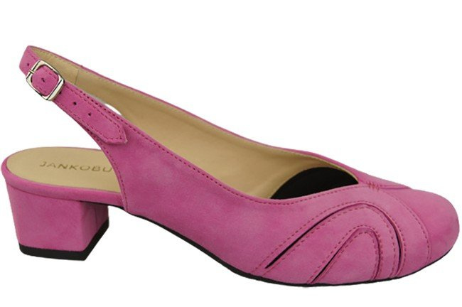 Damenschuhe Sandalen, Naturleder, Wildleder, Fuchsia 842 von ElitaBut