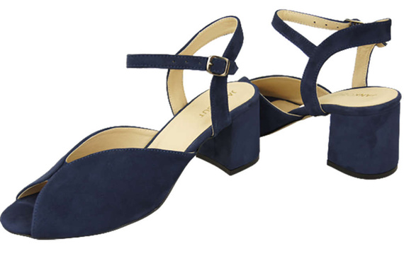 Damenschuhe Sandalen Marineblau, Naturleder, Wildleder 185 ElitaBut