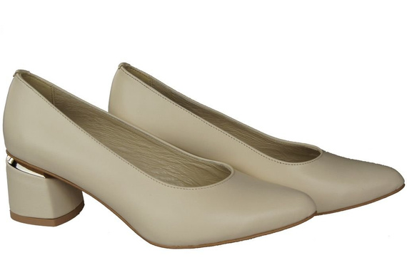 Damenschuhe Pumps Beige, Naturleder 143 ElitaBut