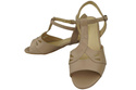Damenschuhe Cappuccino Sandalen Narbenleder 169 ElitaBut