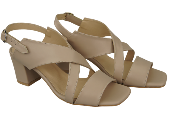 Damenschuhe Sandalen Cappuccino Grain Naturleder 149 ElitaBut