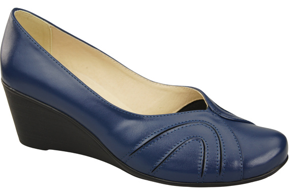 Damen Schwarz Naturleder Gestiefelte Marineblau 828 ElitaBut