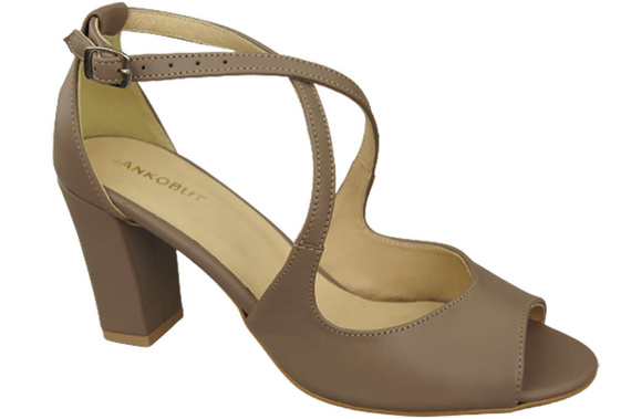 Damenschuhe Cappuccino Sandalen Dunkles Naturleder 186 ElitaBut