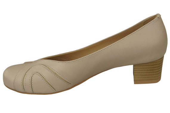 Damenschuhe Pumps Naturleder Cappuccino Lico 786 ElitaBut